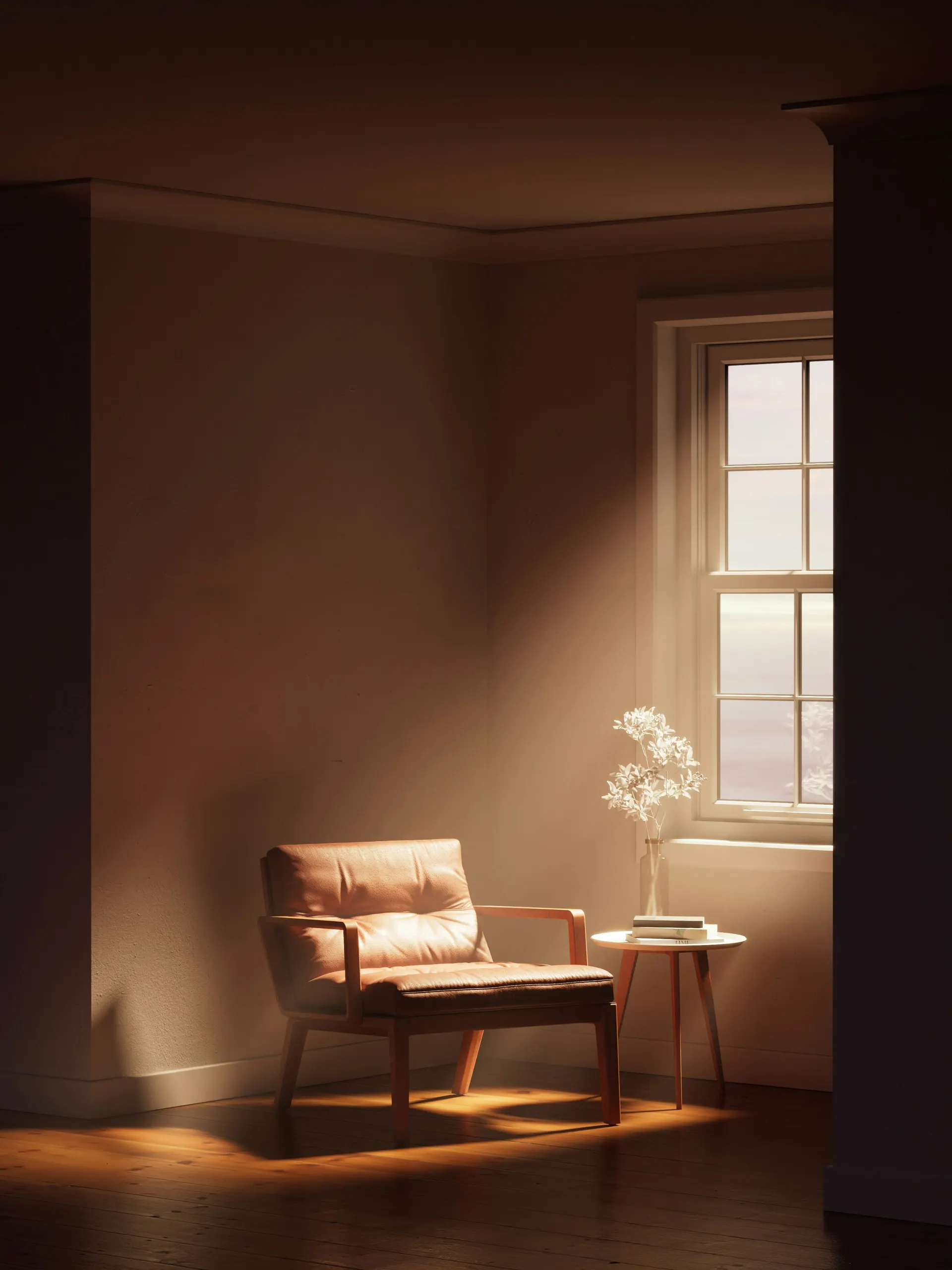 Calm landscape representing a peaceful therapeutic space